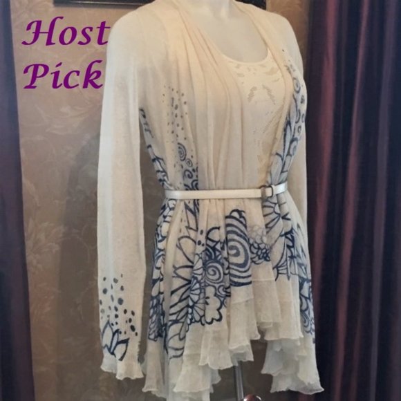 Anthropologie Tops - ANTHROPOLOGIE ANGEL OF THE NORTH open cardigan